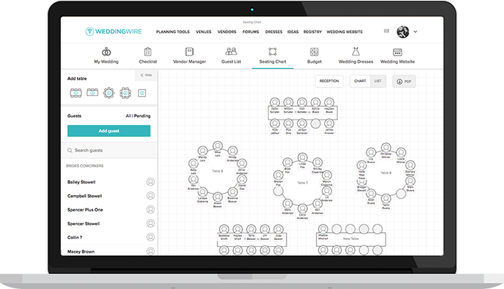 Online Seating Chart Tool